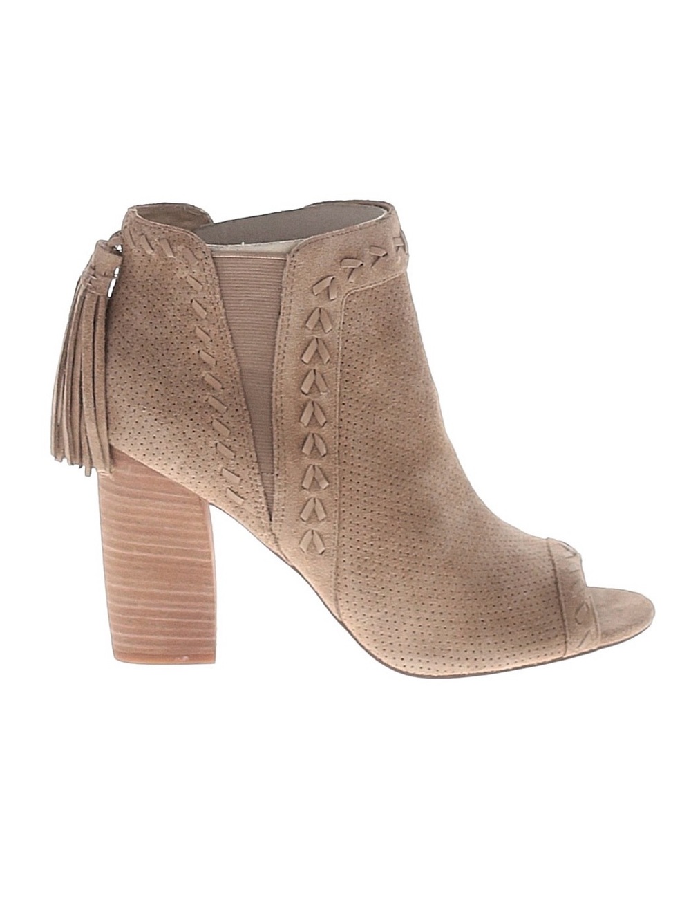 Marc Fisher LTD Genesa Suede Peep-Toe Booties